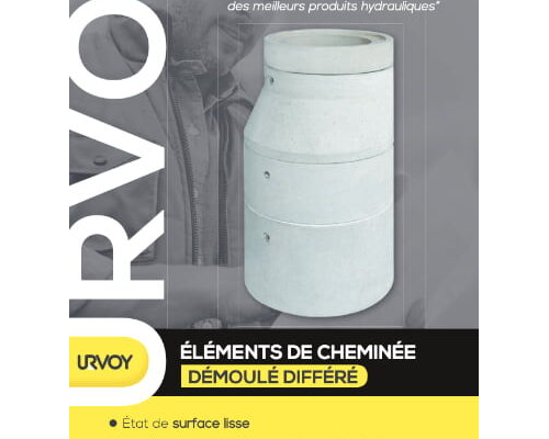 Éléments de cheminée démoulé différé